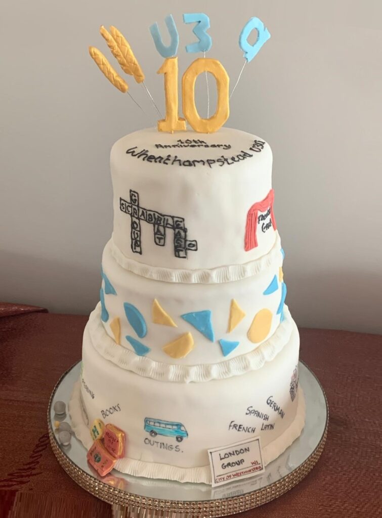 Wheathampstead u3a 10th Birthday Cake